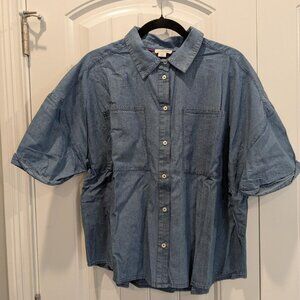 Sundance Catalog Mara Chambray Shirt